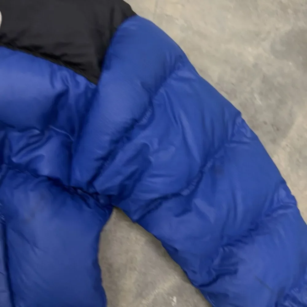 Vtg North Face 700 Down Goose 1996 Nuptse Puffer Jacket Blue Black Men’s 2XL *Re